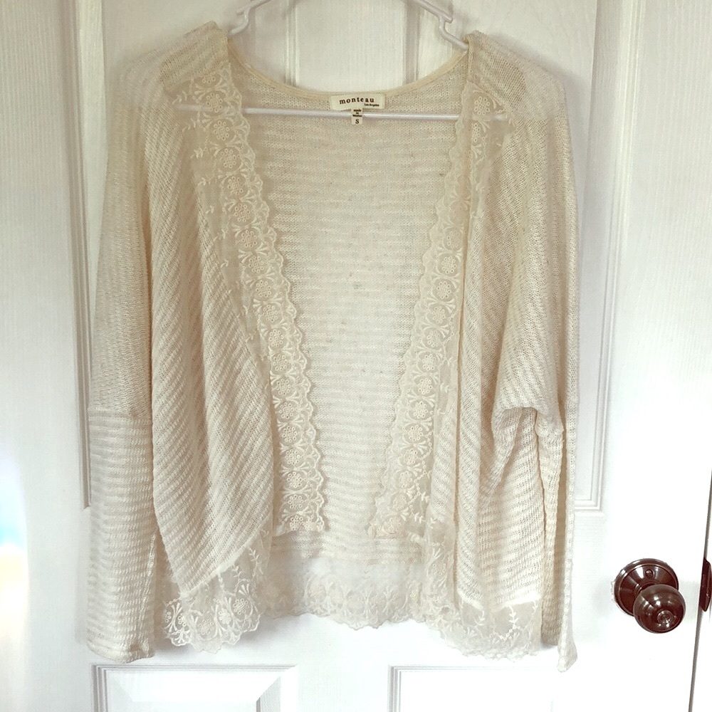 Monteau sweater 3/4 length sleeves, size S